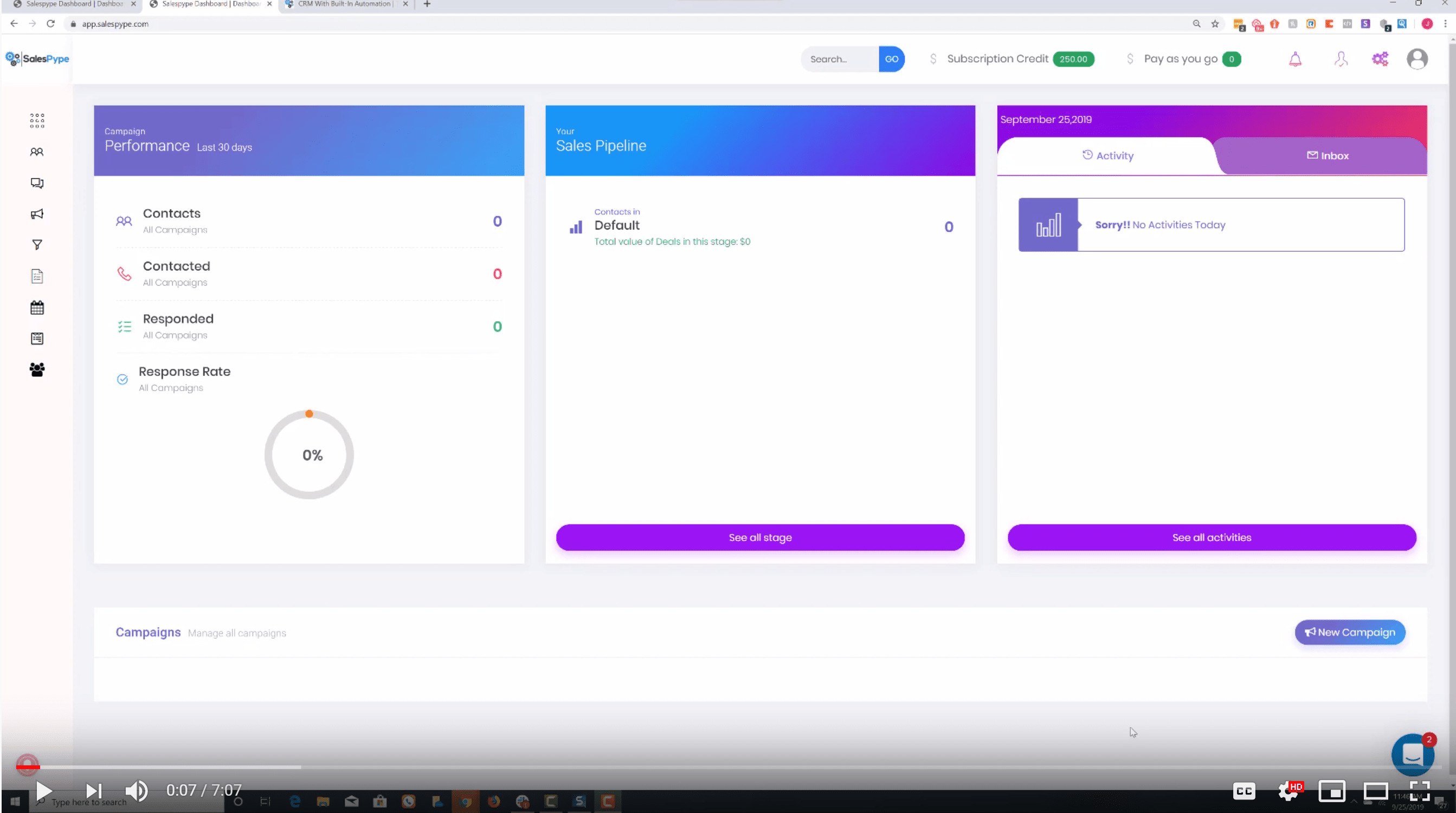 1st salespype campaign