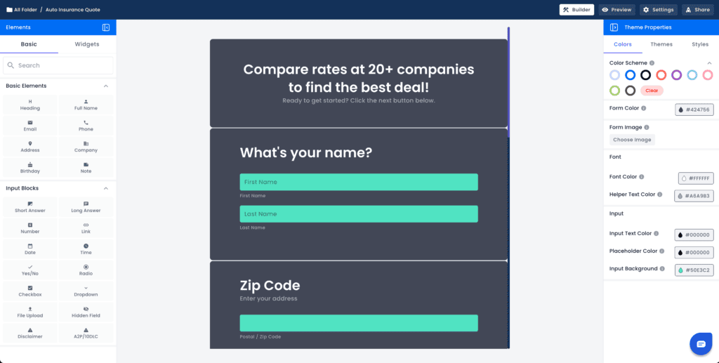 Form Builder - SalesPype
